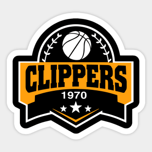 Personalized Basketball Clippers Proud Name Vintage Beautiful Sticker